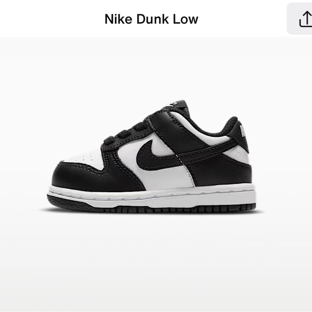 Nike “Panda” Dunks Kids Black and White Sneakers